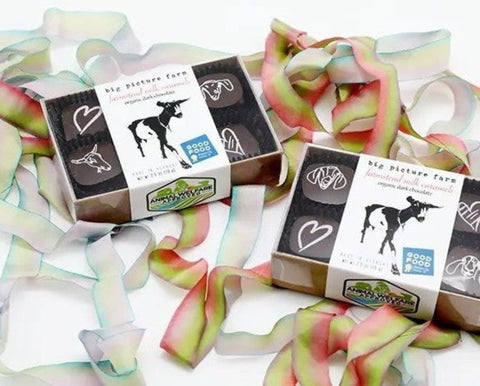For Valentine's! Big Picture Farm Chocolate Covered Goat Milk Caramels with Hearts