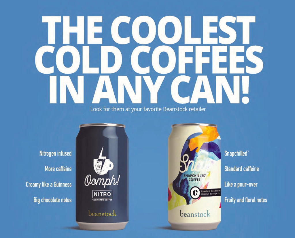 New! Oomph! and Snap Cold Coffee Cans (Case of 12) SHIPS FREE!
